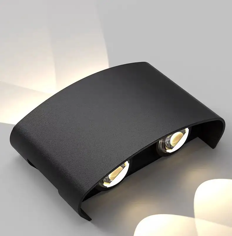 

2W 4W 6W 8W 10W LED Wall Light Outdoor Indoor AC85-265V Up Down White Black Modern Light For Home Garden Bedroom Corridor IP65