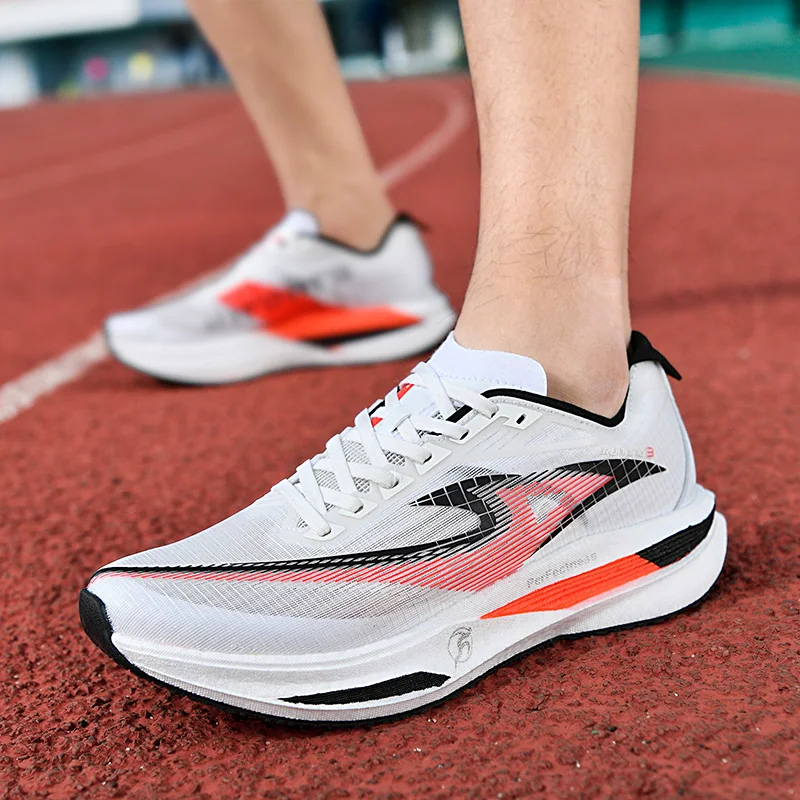 

Men's sports shoes, lightweight carbon plate racing running shoes, winter shock absorption, anti slip, wear-resistant, breathabl