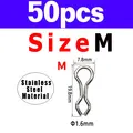 50pcs Silver M