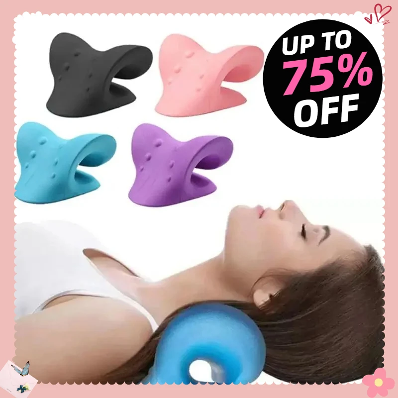 

Neck Stretcher Shoulder Cervical Chiropractic Traction Device Head Back Body Massager Massage Pillow