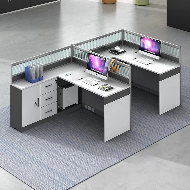 custom.Office Desk Office Staff Desk Simple Modern Screen Station Locker Partition Employee Computer Desk