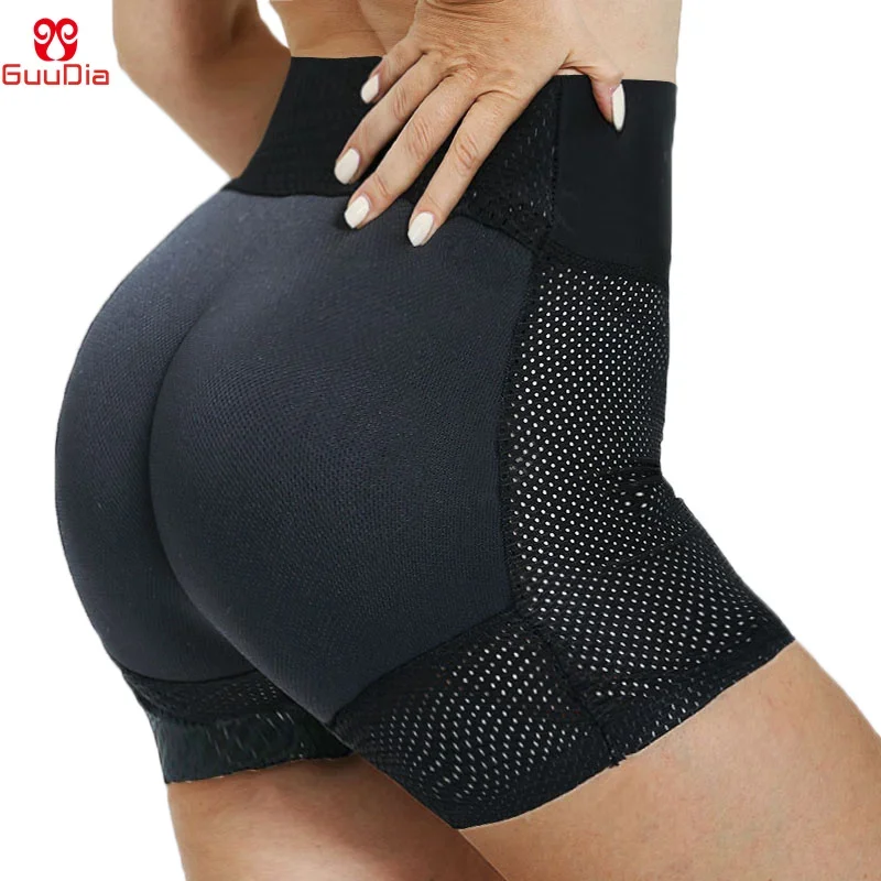 GUUDIA Booty Enhancement Body Shaper Panties Tummy Control Breathable Little Hole Buttock Enhance Butt Lifter Shapewear Boyshort