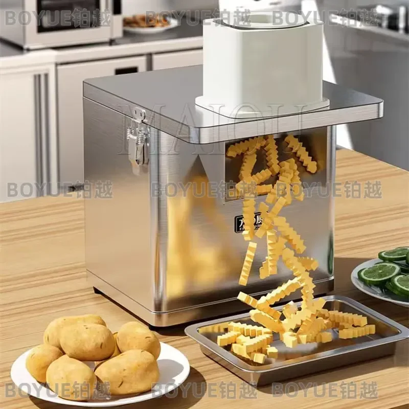 Stainless Steel Vegetable Chopper Dicer Slicer Shredder Electric Food Processor Kitchen Gadget for Cutting Fruits Onions