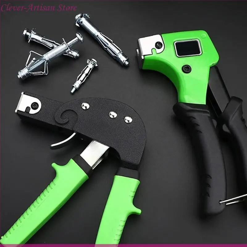 E06B Carbon Steel Riveter Heavy Duty Rivet Hand Tools Lightweight Blind Rivet Manual Professional Riveter Riveter Gutter Repair