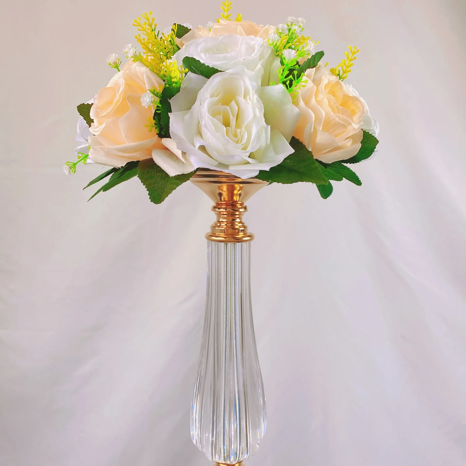 

5 Pcs/lot H 58 80cm tall Wedding Centerpieces Acrylic Vases Flower Vase Flowers Stand for Party Tables Decorations