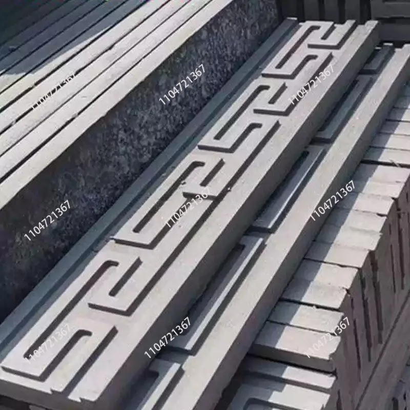 Antique Floor Tiles Back Lines Molds Cement Products Borders Baseboards Swastika Floor Tiles Carvings Abrasives Concrete 1pcs