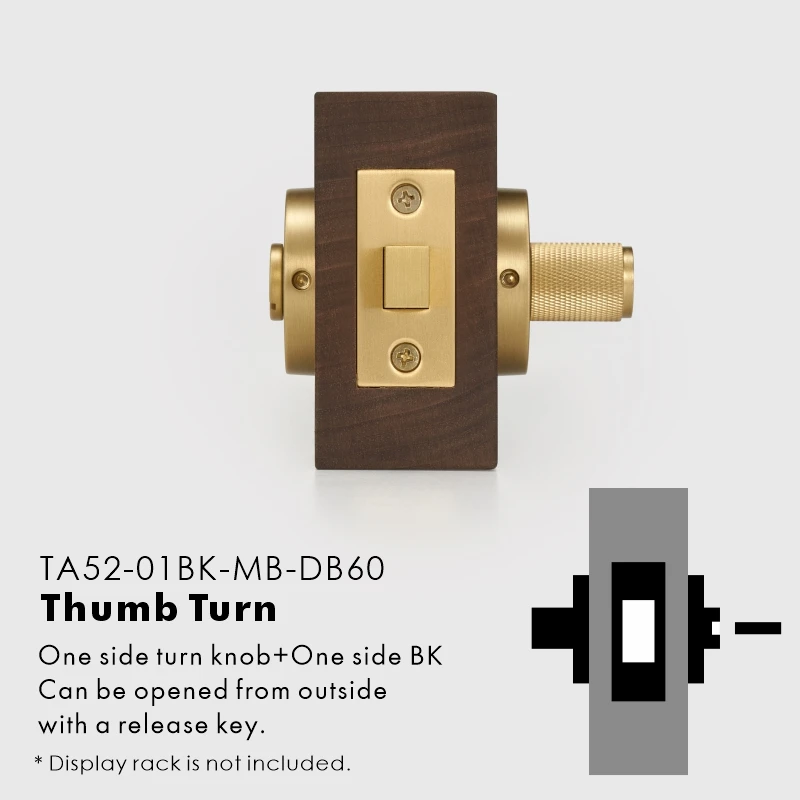 Nurlin Brass Knurled Interior Mortise Door Lock Dummy Passage Privacy European North American Structure Matte Gold Antique Brass image 3