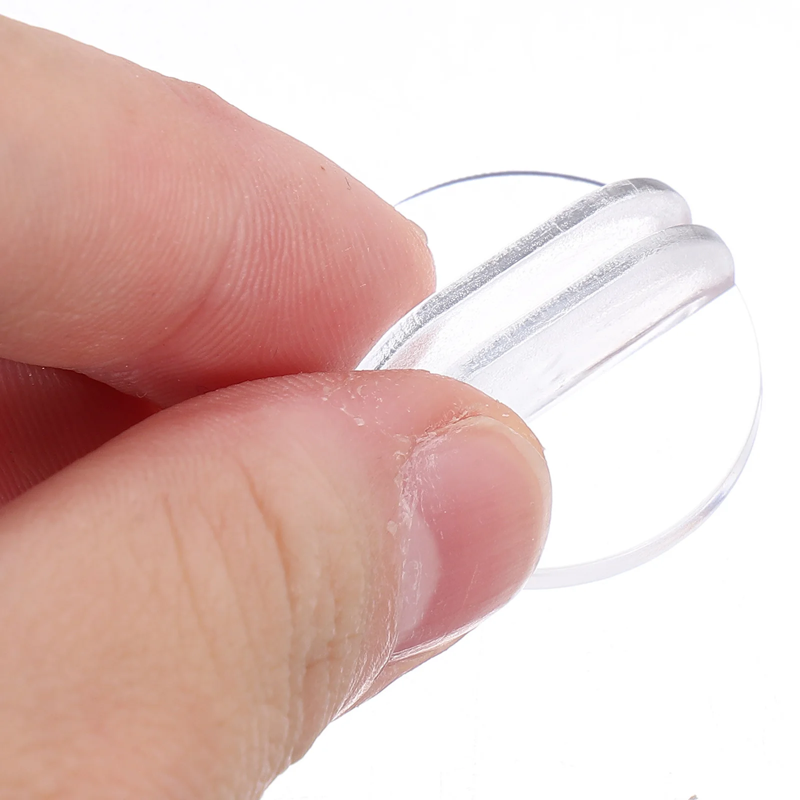 

100pcs Table Game Card Holders Transparent Resin Plastic Desk Stand For Business Cards Wedding Seat Number Holder