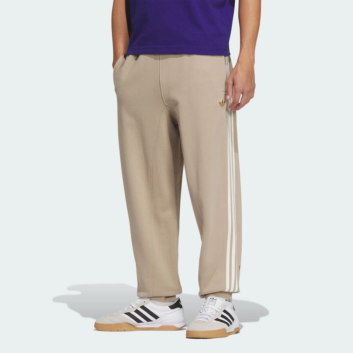 Adidas genuine clover men's French looped fashionable sports pants JL8377