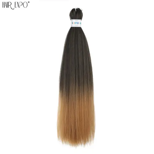 26Inch Easy Braids Hair Synthetic Colourful Pre Stretched Braiding Hair Extensions Jumbo Braids Ombre Yaki Long Straight Hair - Image 32