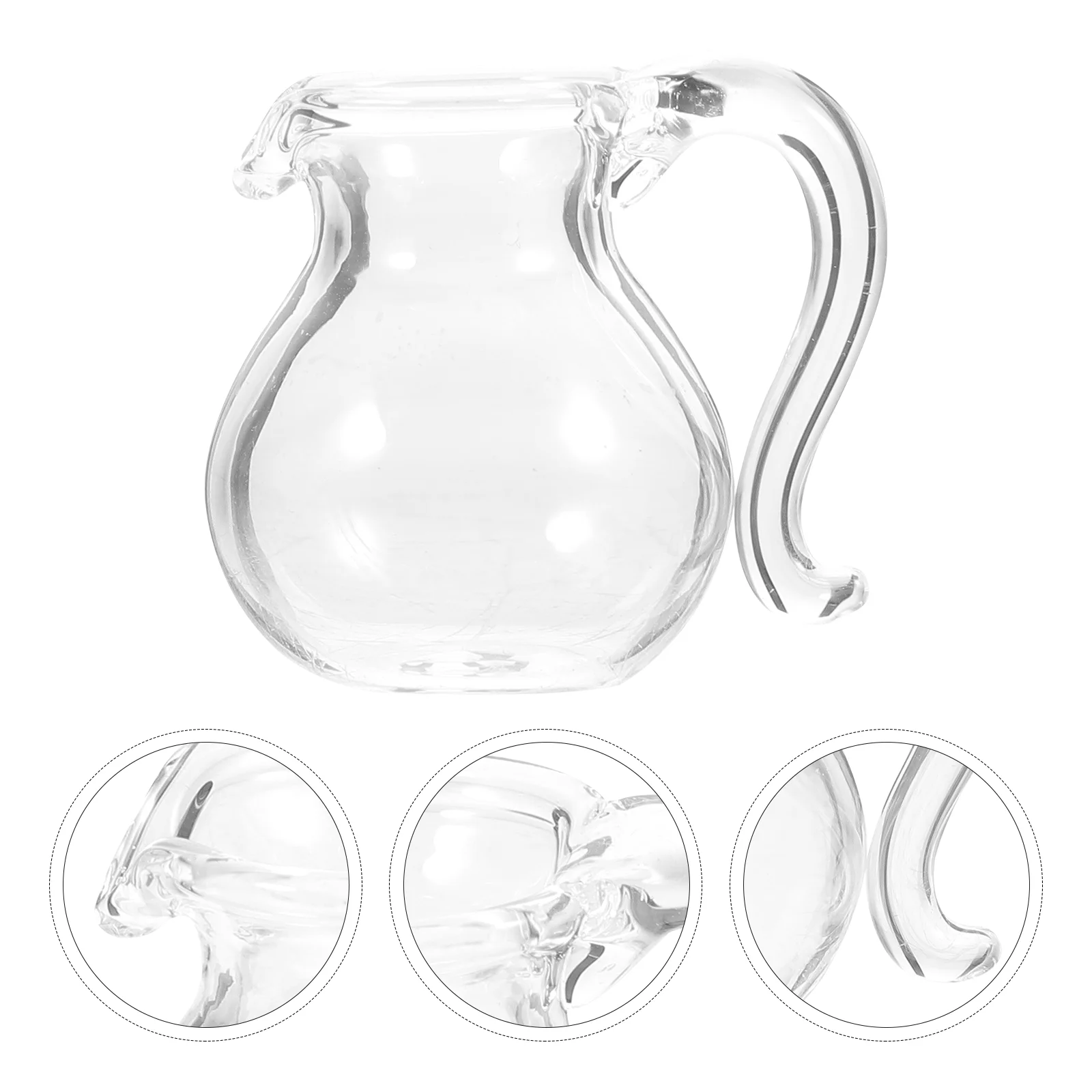 

Mini Teapot Kitchenware Kids Toys Glass House Adornment Decorate Children Miniatures Photo Prop Accessories