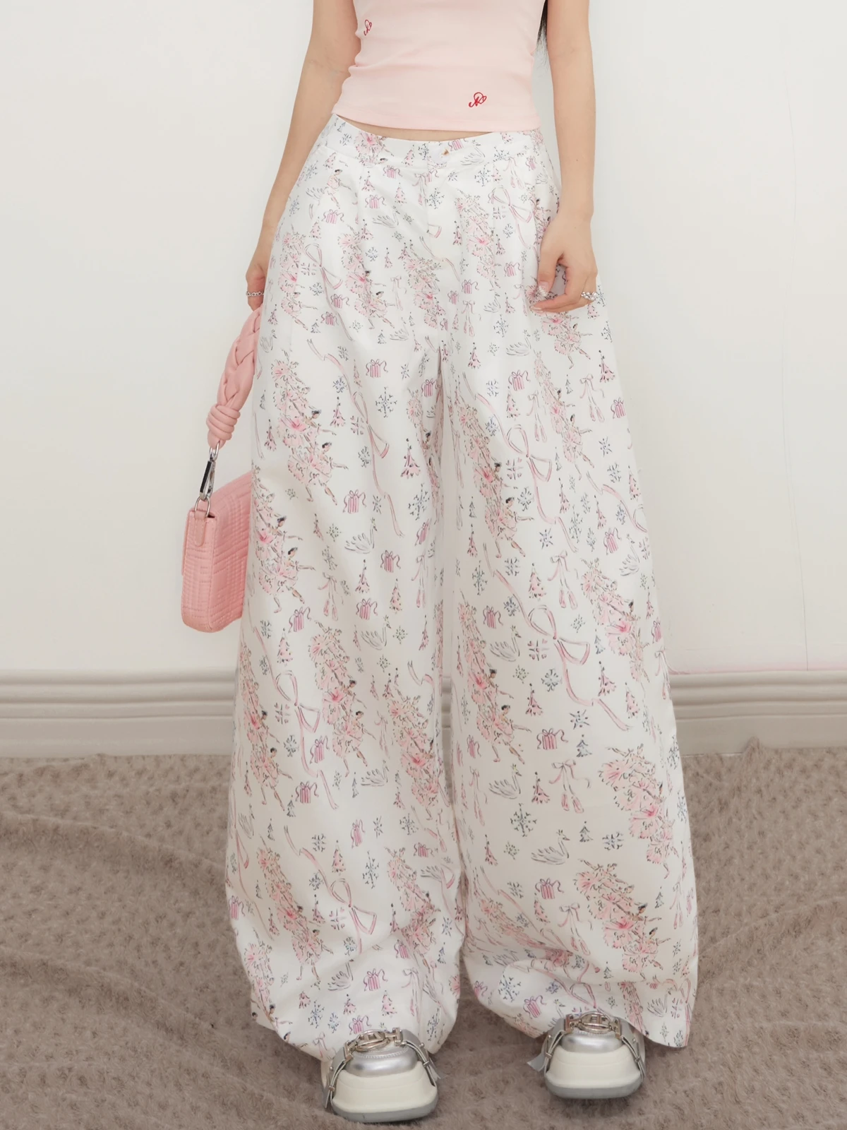 

ZHISILAO мешковатые широкие джинсы в стиле бохо с цветочным принтом, женские винтажные свободные джинсовые брюки длиной до пола, уличная одежда, лето 202, праздник