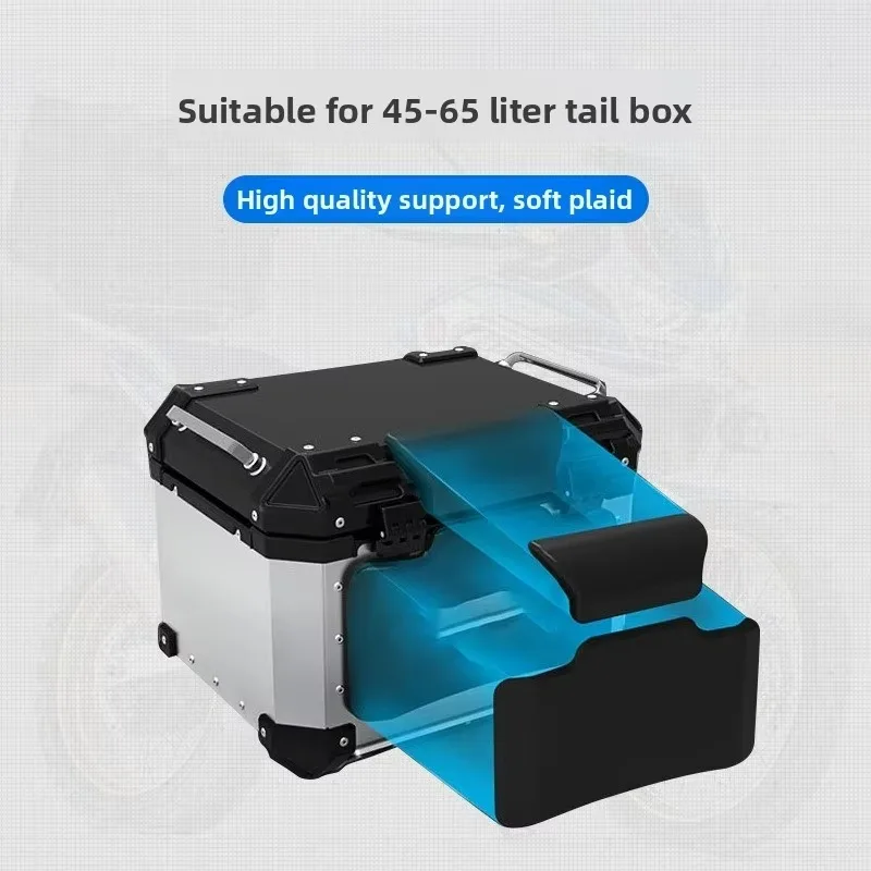 Tiy Universal Self-adhesive Shockproof Moto Rear Top Case Box Luggage Cushion Pad Backrest Motorcycle Passenger Backrest Back Pa