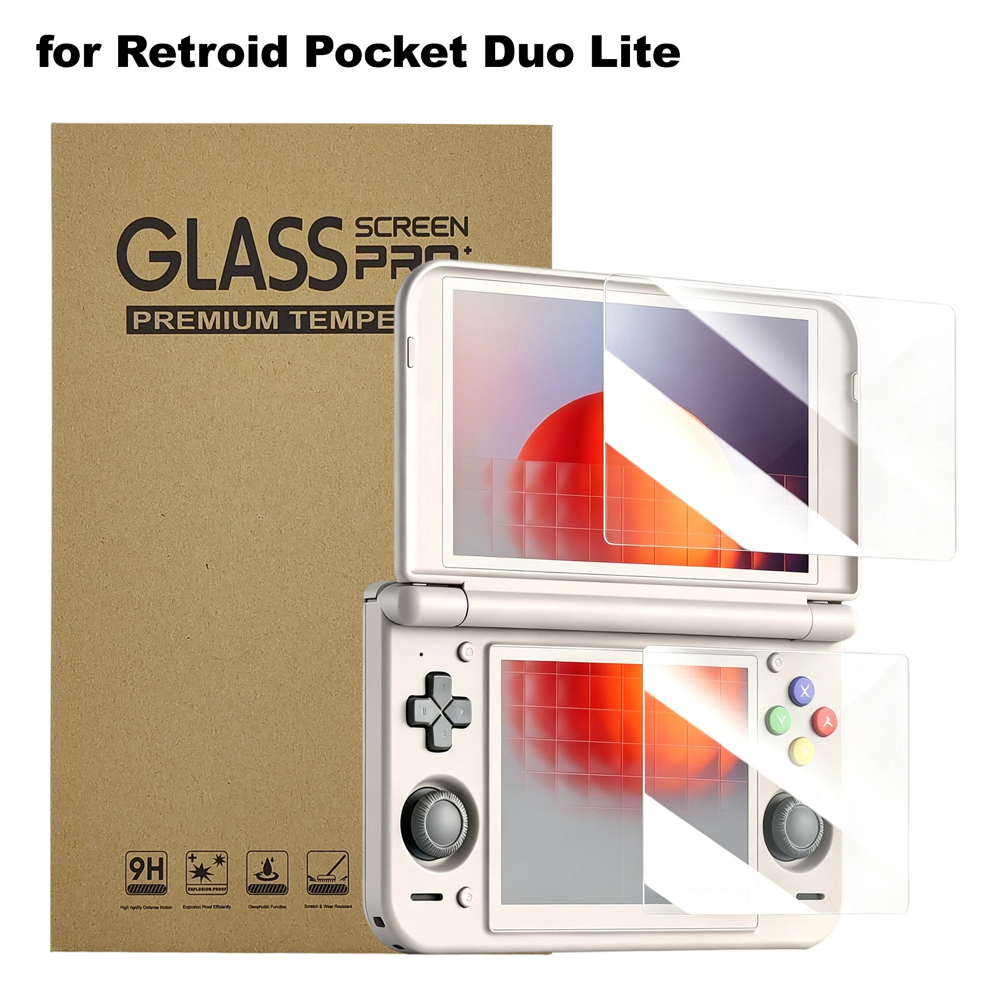 Screen Protectors for Retroid Pocket Duo Lite Game Console HD Tempered Glass Protective Cover Film RP Duo Lite
