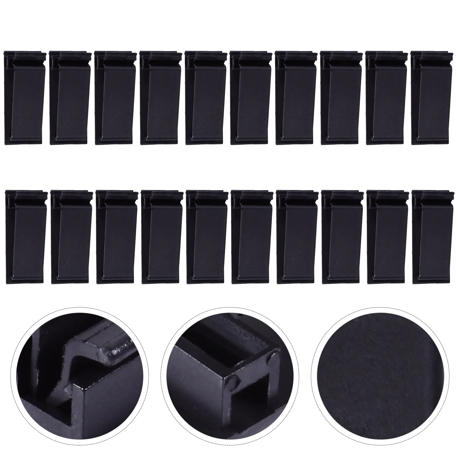 20pcs Self-Adhesive Cable Clips – Nylon Cord Organizer for TV, Computer, USB, Christmas Lights, No-Drill Space-Saving
