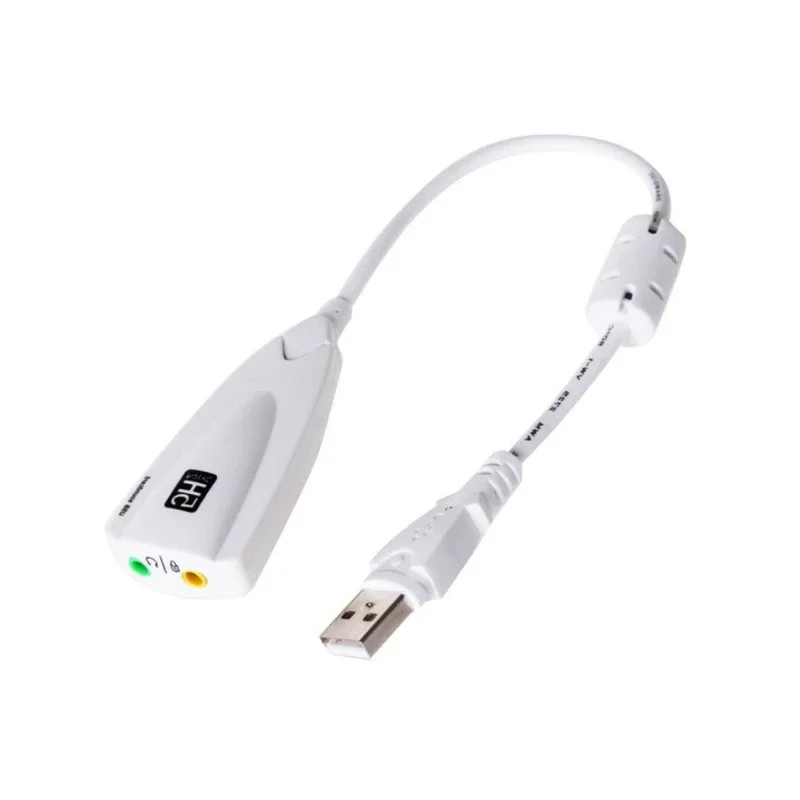5HV2 ستيريو 7.1 قناة مع كابل بطاقة الصوت USB كارت الصوت ألعاب الكمبيوتر مخصصة بطاقة الصوت الخارجية الراقية