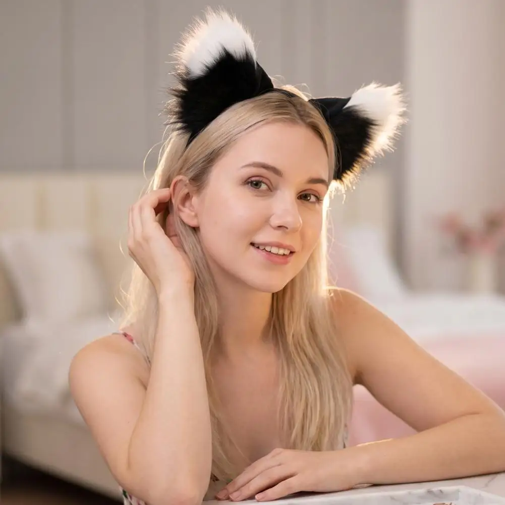 Fox Ear Headband Fluffy Fox Ears Headband 3d Plush Hair Accessories Decorative Costume Party Hairband for Women for Costume