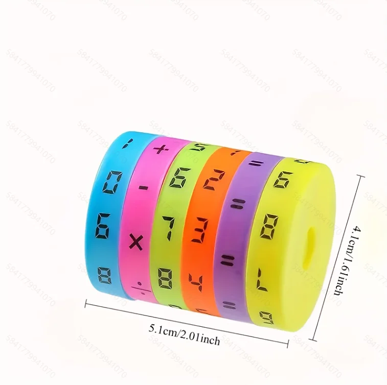 1/3/5 Rotating Arithmetic Learning Tool, Interactive Math Practice for Addition, Subtraction, Multiplication & Division, Colorfu