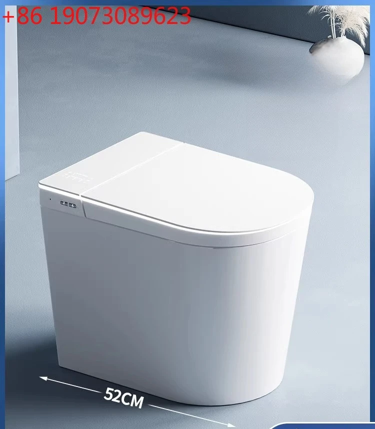 Smart toilet ultra-short small apartment size without water pressure limit integrated toilet flip