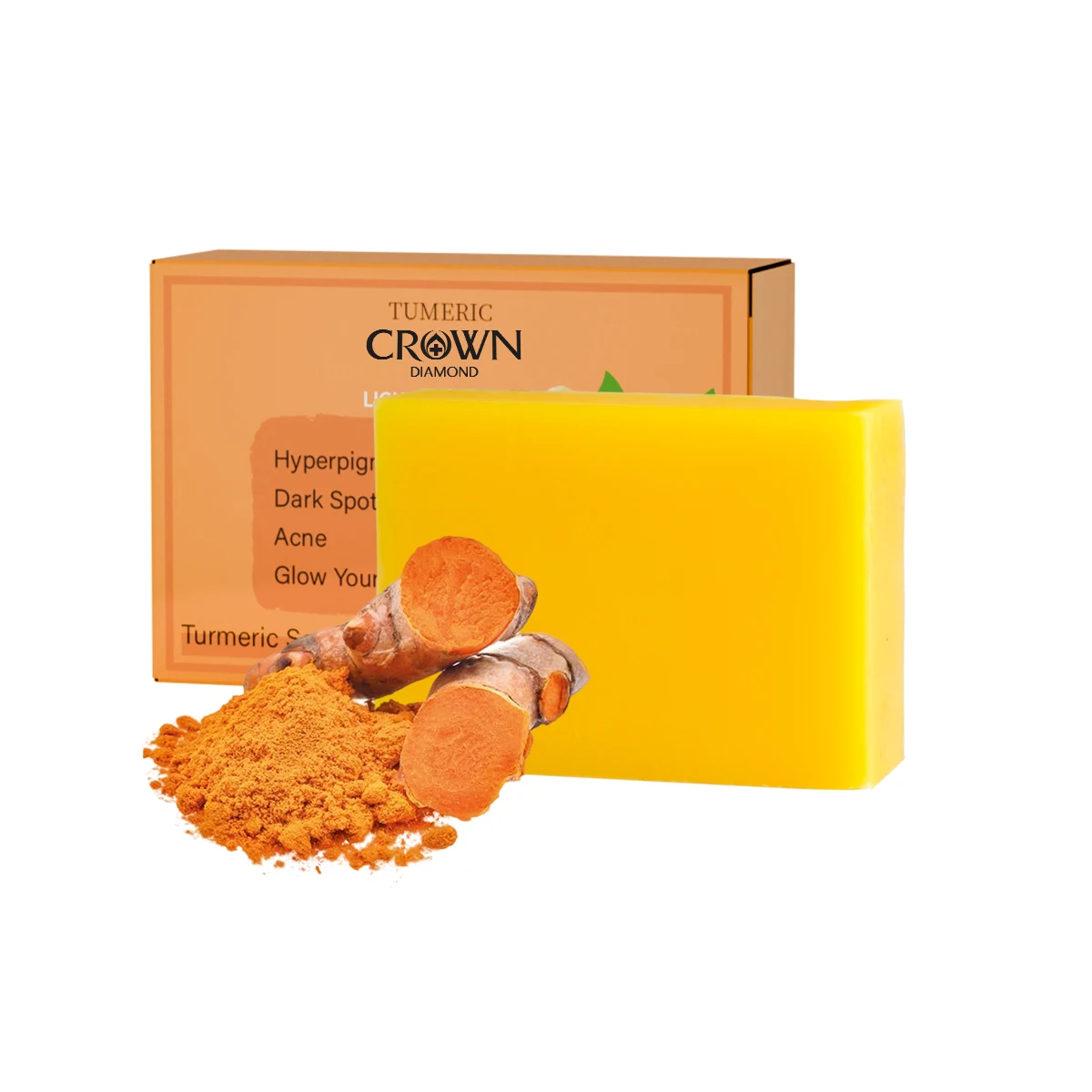 Turmeric Kojic Acid Soap Cleaning Dark Spot Corrector Fade Acne Brightening Your Skin Bath Soap Body Face Washing Product