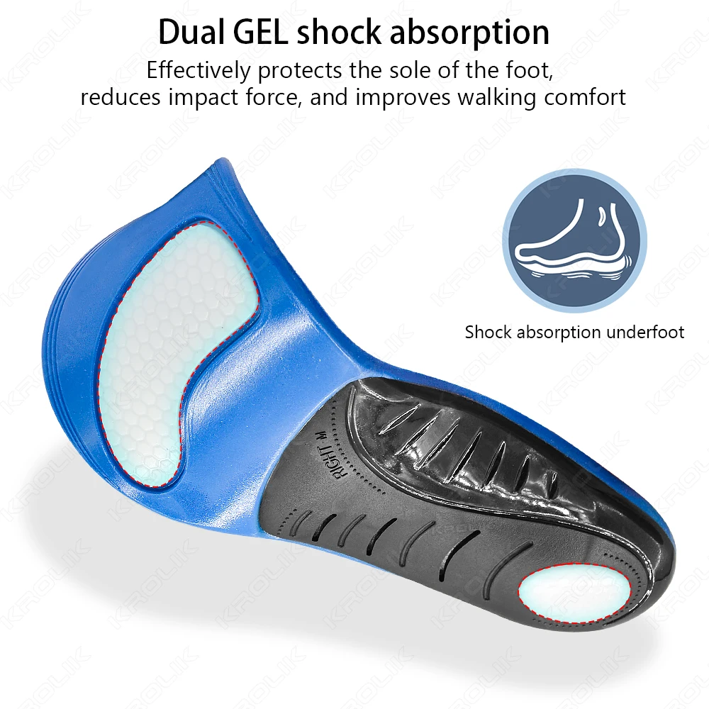 Arch Support Orthopedic Insoles For Shoes Comfortable and Soft Flat Feet Insoles Orthotics X/O Type Legs Correction Pads
