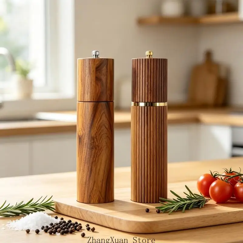 Manual Mill Set for Kitchen and Dining, 2 Piece Seasoning Set with Stand and Texture Control for Daily Use 3XUF