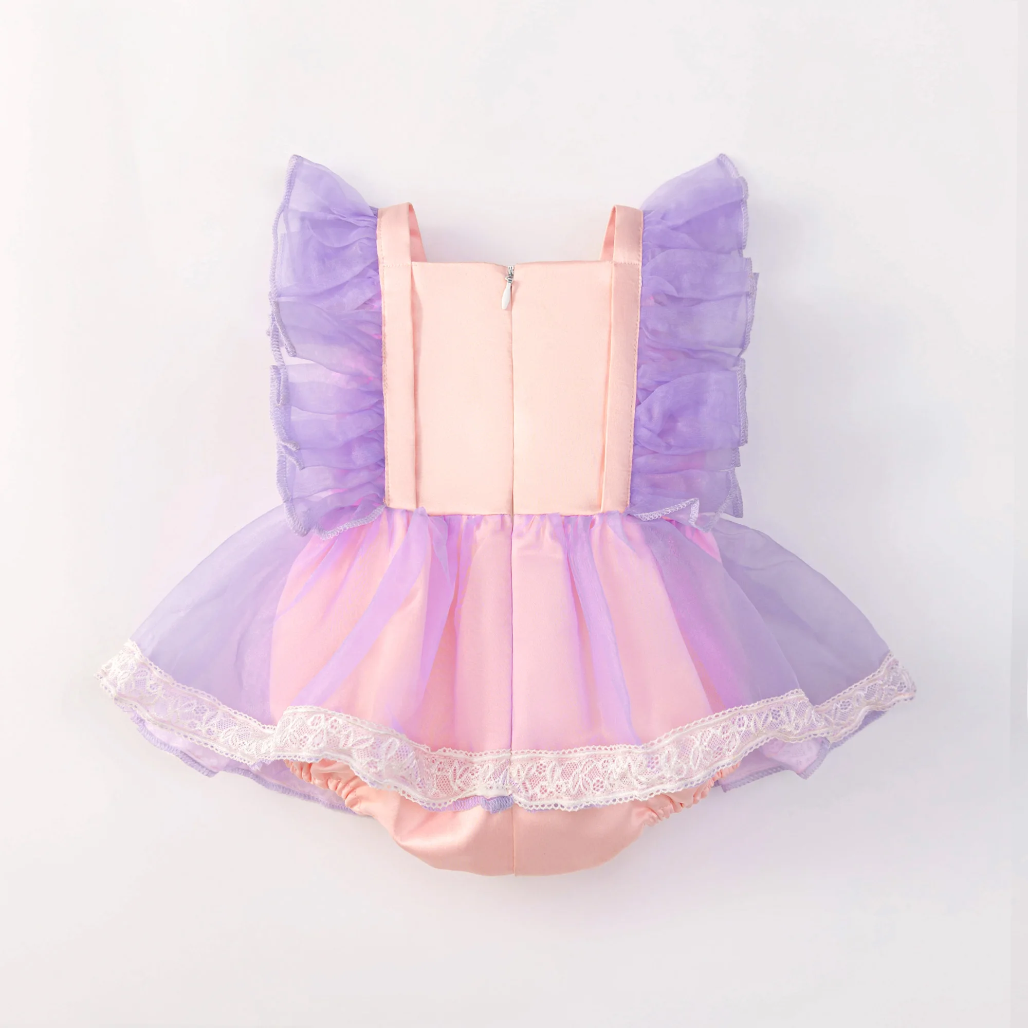 Rapunzel Pink Princess Baby Girls Crawling Dress Elegant Tulle 1st Birthday Party Dress Jumpsuit Wedding Prom Halloween Costume