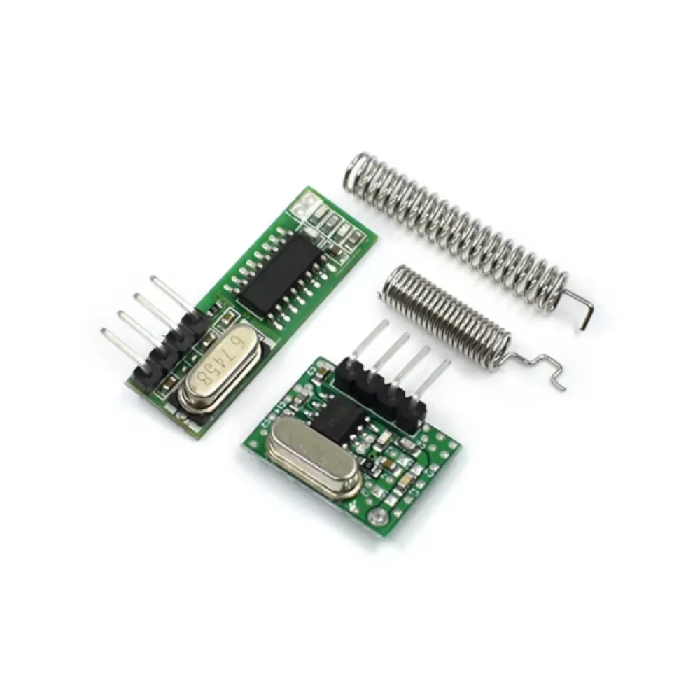 10-1pcs,Superheterodyne RF Receiver and Transmitter Module 433Mhz Remote Controls For Arduino Uno Wireless Module DIY Kits