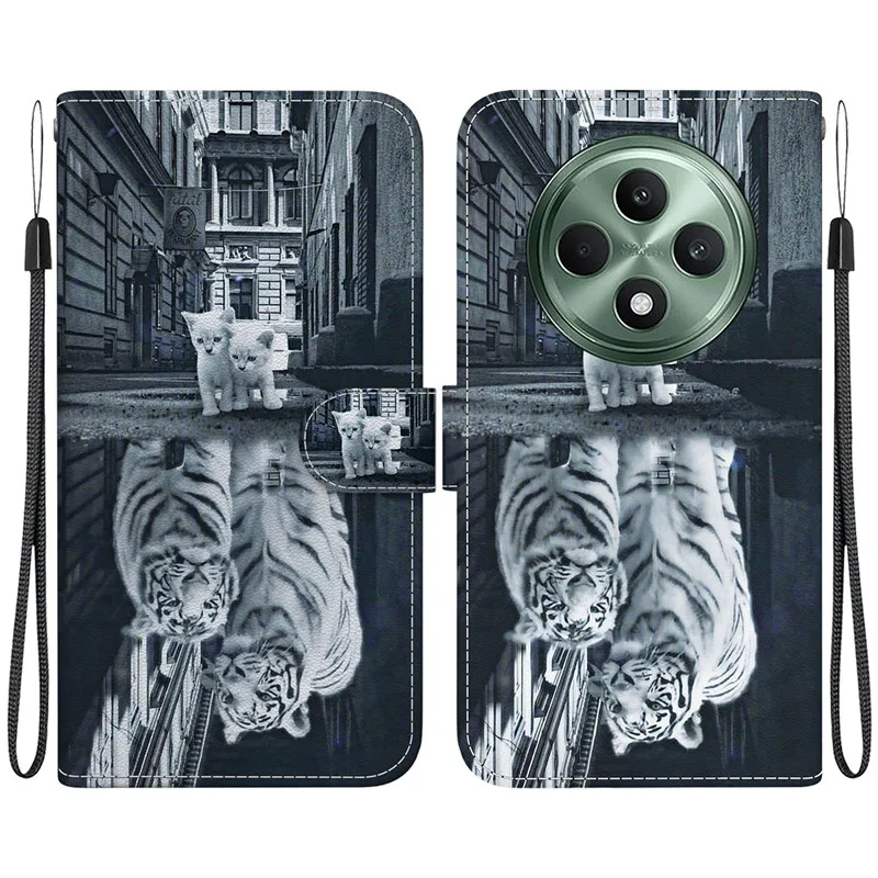 Wallet Card Stand Magnetic Flip Case For OPPO Reno12 F 5G FS Reno 12 Pro 12F Reno12F S Coque Etui Leather Phone Cover Funda Capa