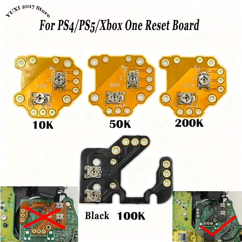 For PS5 PS4 XBOX ONE Gamepad 3D Joystick Reset Board Calibration Board Left And Right Joystick Drift Adjustment Reset Board