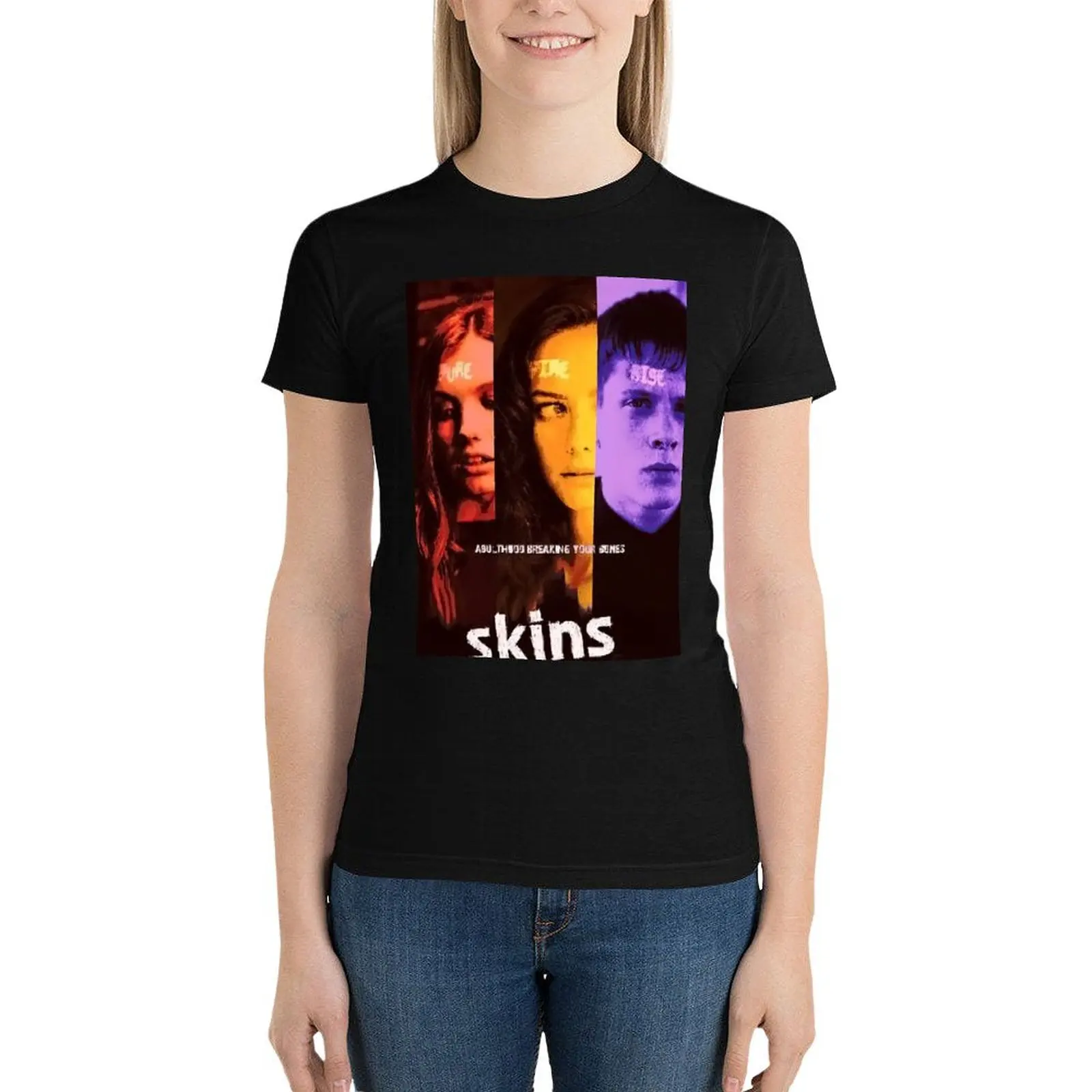 Skins Tv Series 7 T-Shirt korean fashion aesthetic clothes tees cute tops ariat shirts for Women