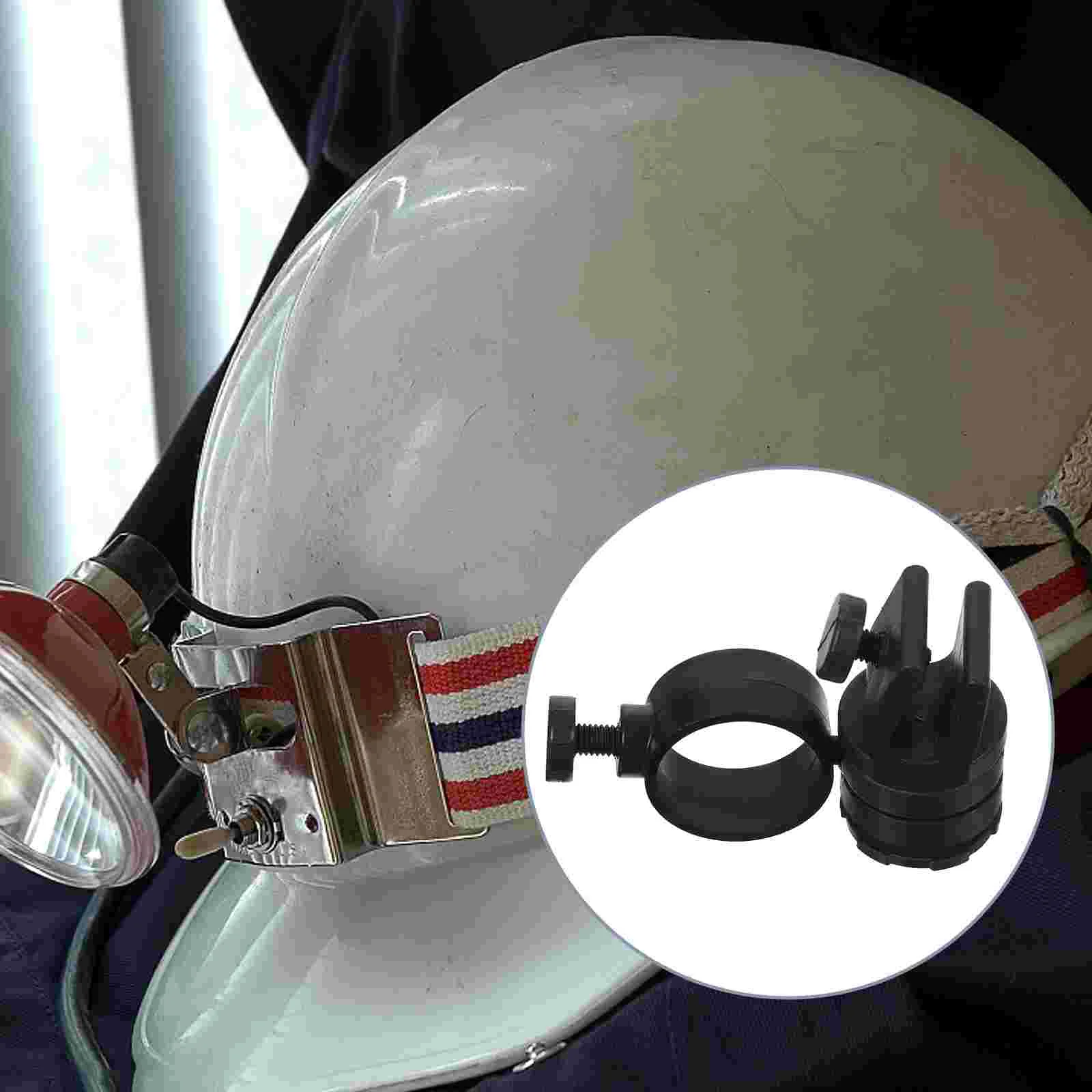 Schutzhelm-Lichtclip für Sicherheit, 21–28 mm Durchmesser, ohne Bohren, einfache Installation, Brandinspektion, Wartung, Scheinwerfer-Clip-Halterung