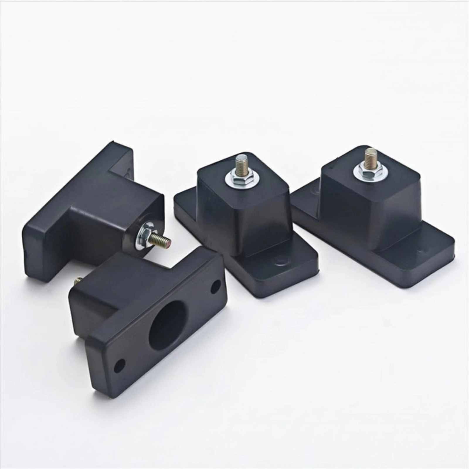 4 Pieces Vibration-Damping Pad Washer and Nut Threaded Stud Pad Equipment Support Industrial Noise Reduction