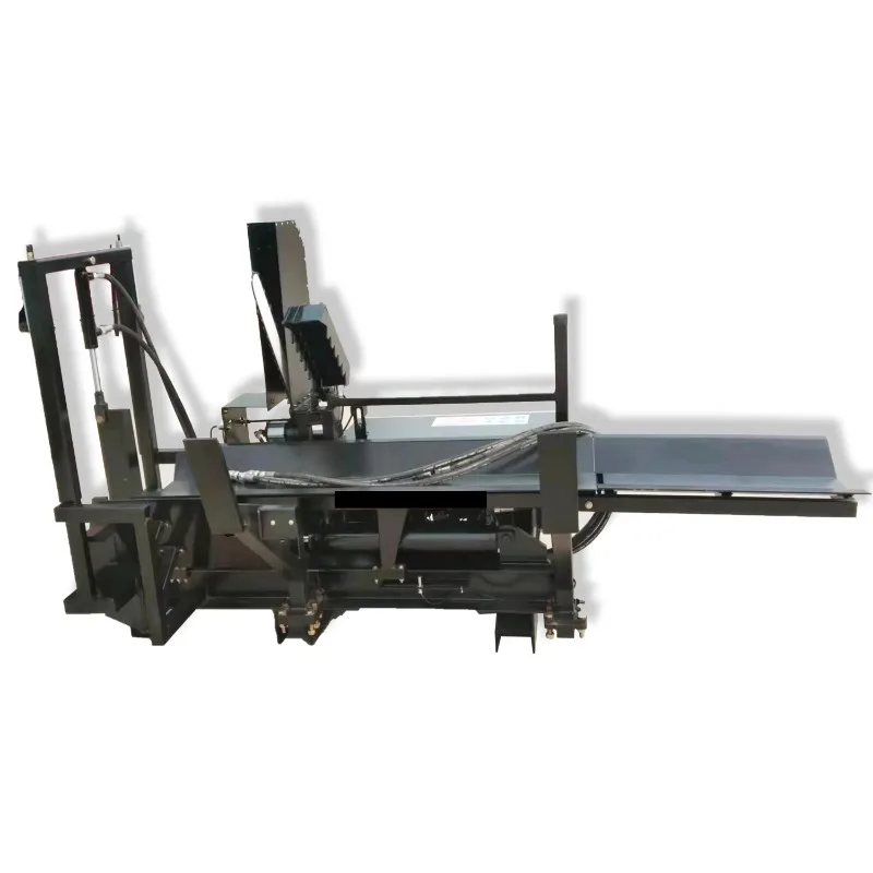 Customized 30 Ton Automatic Heavy Duty Log Splitter Hydraulic Firewood Processor With Conveyor