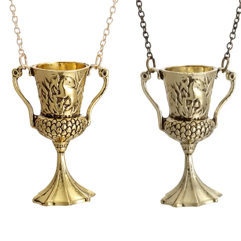 Horcruxes retro masculino sagrado graal colar acessórios de filme europeu e americano colar deus copo