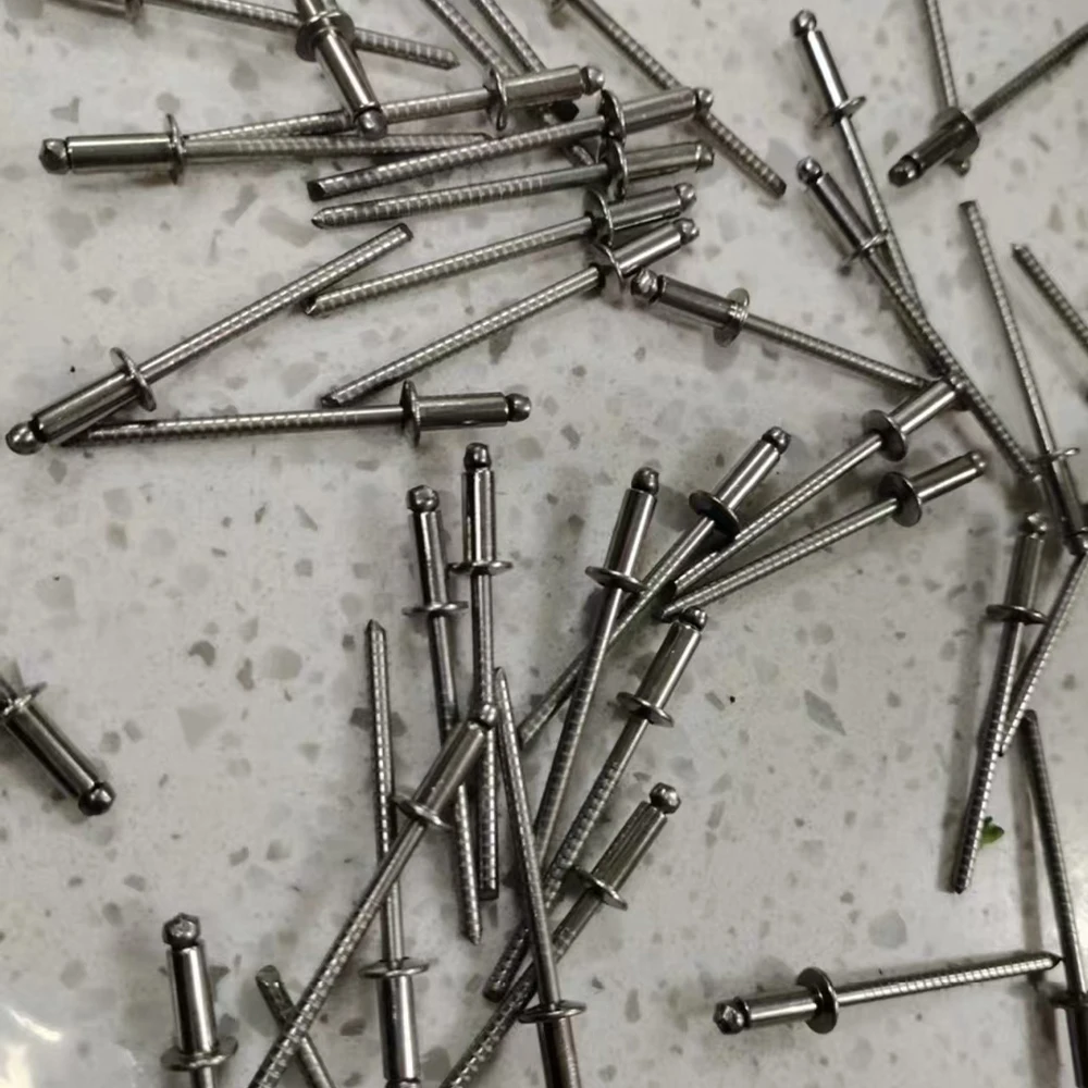 304 Stainless Steel M2.4 M3.2 M4 M5 M6.4 Round Head Blind Pop Rivet Exhaust Rivets Pull Nail Fasteners Length 4/5/6/7/8/10-30mm