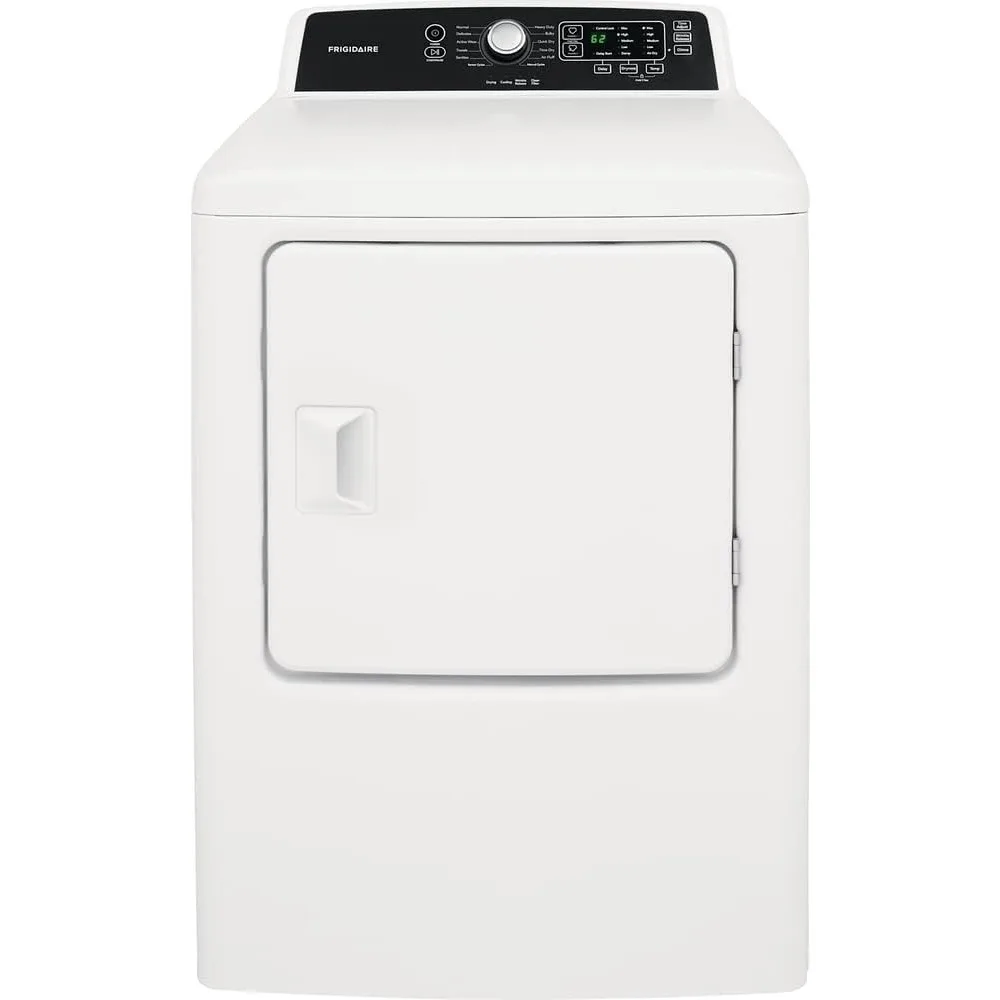 FFRE4120SW 6.7 cu. ft. Large Capacity Free Standing Electric Dryer, 10 dry cycles, Quick Dry, Active Wear, Sanitize