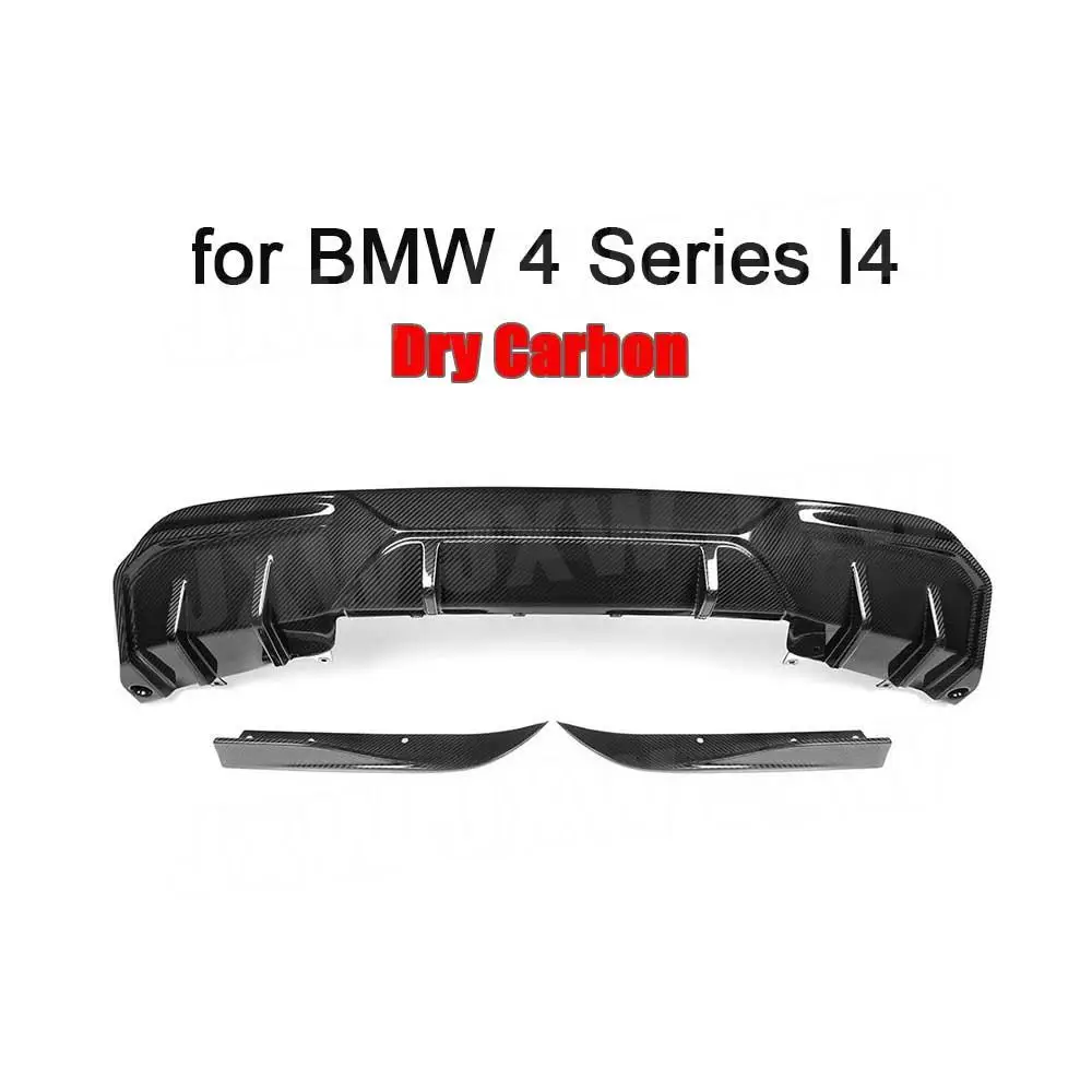 Rear Bumper Lip Diffuser Side Splitters Canards For BMW 4 Series I4 Electric Sedan M50 eDrive40 Tuning 2021+Car Replacement Part