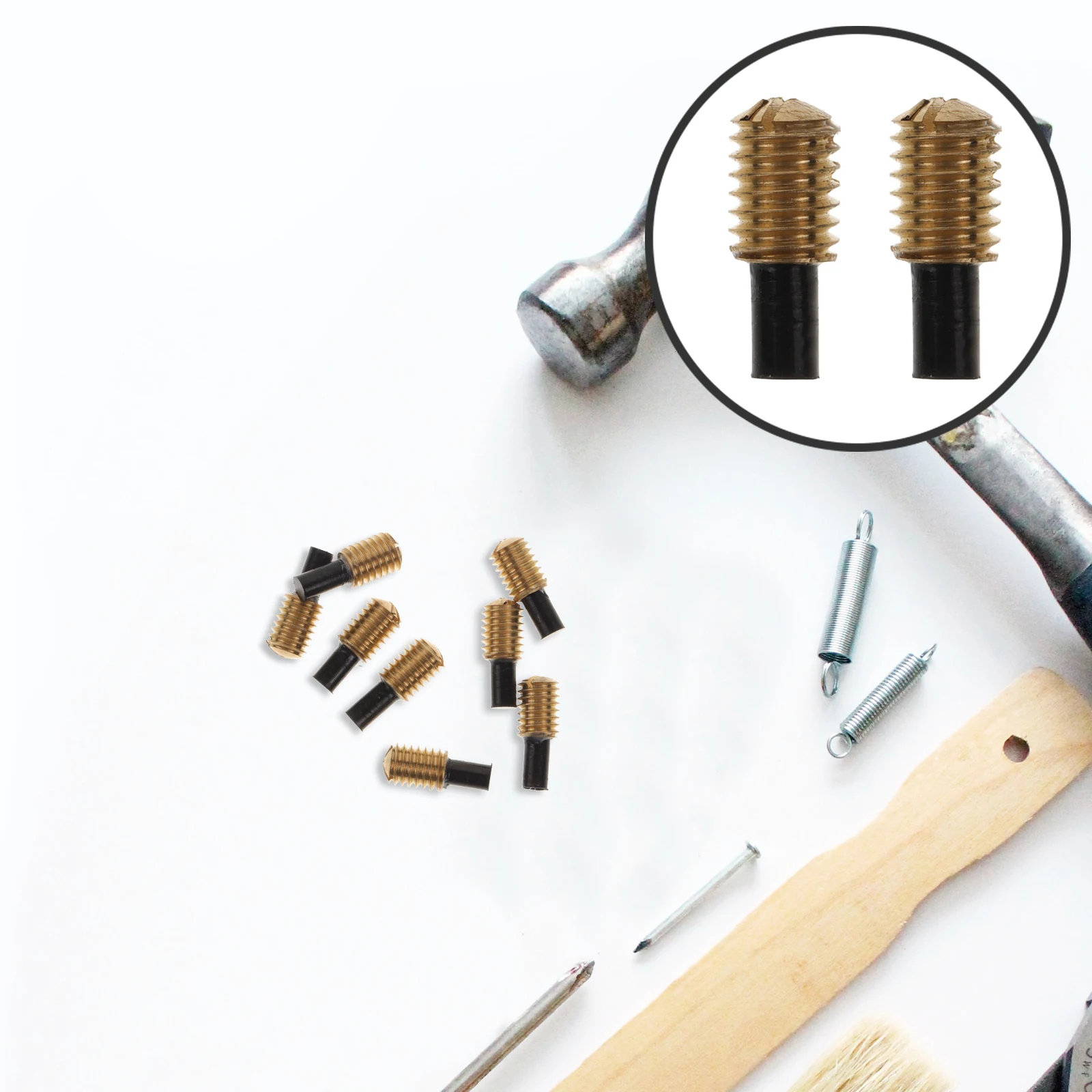 

8 Pcs Sachs Copper Screws Sax Saxophone Replacement Parts Instrument Repair Accessories Silica Gel Accessory