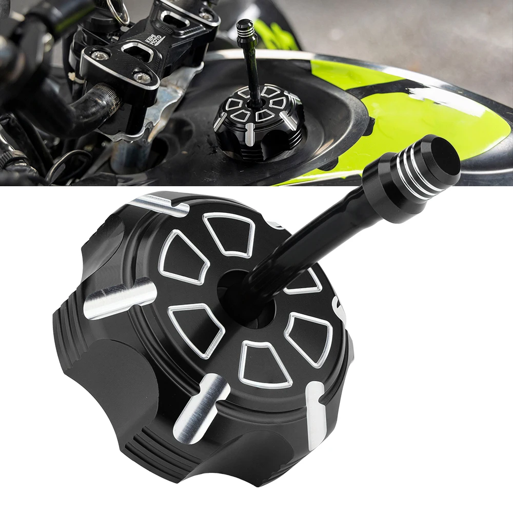 CNC Aluminum ATV Parts Gas Fuel Petrol Tank Cap Compatible with Yamaha Raptor 700R 700 2006-2024 Grizzly 125 RT100 TTR110