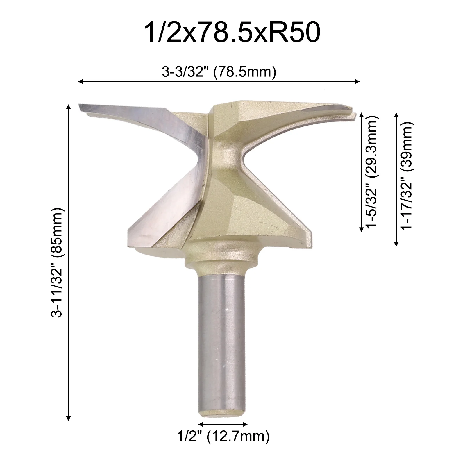 Punta del Router per la lavorazione del legno R18 R30 R50 1 2 pollici punta del Router senza saldatura con gambo 1 2 gambo in acciaio al carbonio facile installazione e funzionamento