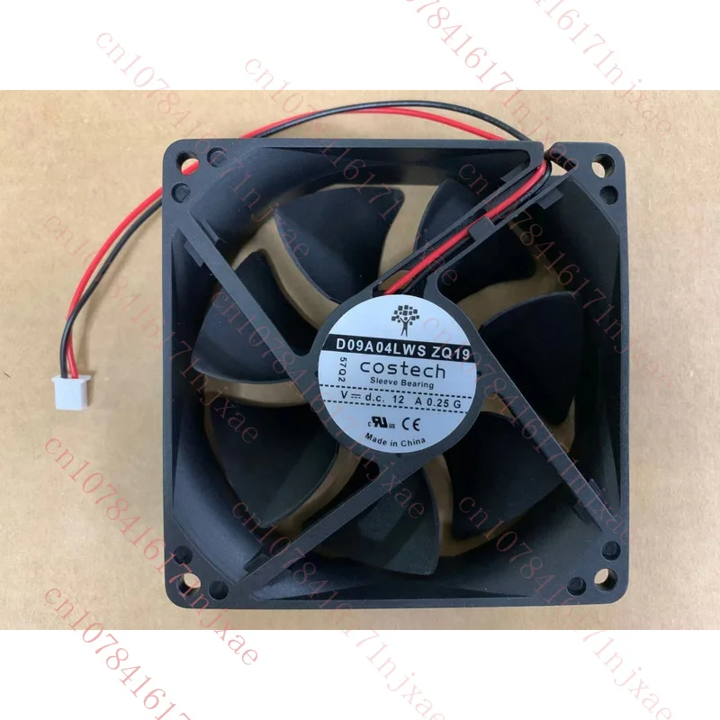 

1pcs FOR COSTECH D09A04LWS ZQ19 DC12V 0.25A 9CM 9025 2-wire DC fan 2pin