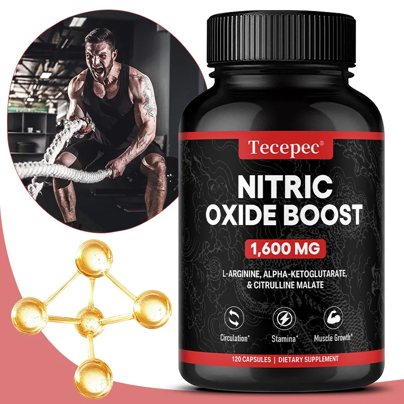 

Men's Strength Supplement - 1600mg Extra Strength Formula for Muscle Growth, Circulation & Stamina