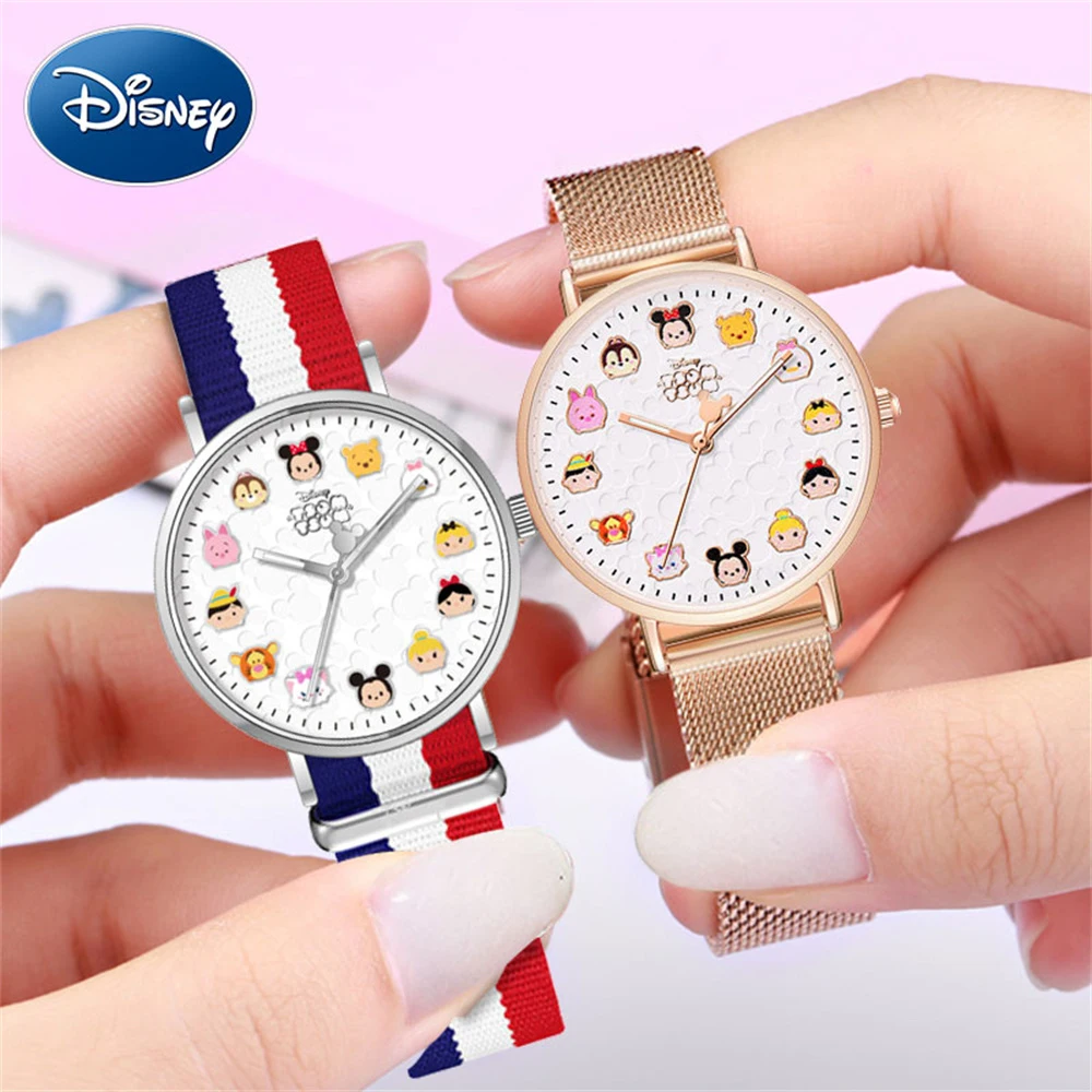 Disney Watch Women\'S Fashion Quartz Watch Luminous Waterproof  Watch Leisure Watch Quartz Wrist Watch For Female Reloj De Mujer