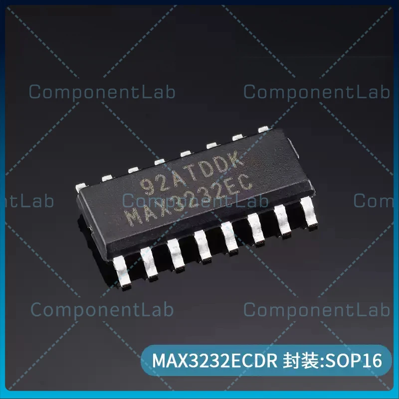 

10-50pcs New Original MAX3232ECDR SOP-16, Dual Channel RS232 Transceiver Line Driver IC