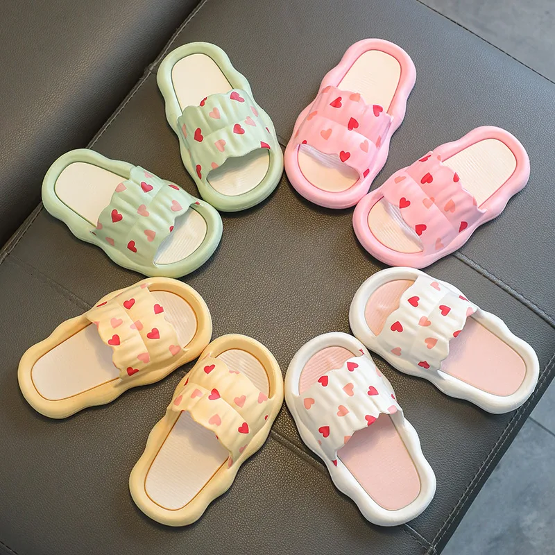 Girls\' Slipper Summer Children\'s Slippers Non-Slip Soft Bottom Indoor Home Children Medium and Big Children Boys Baby Girls