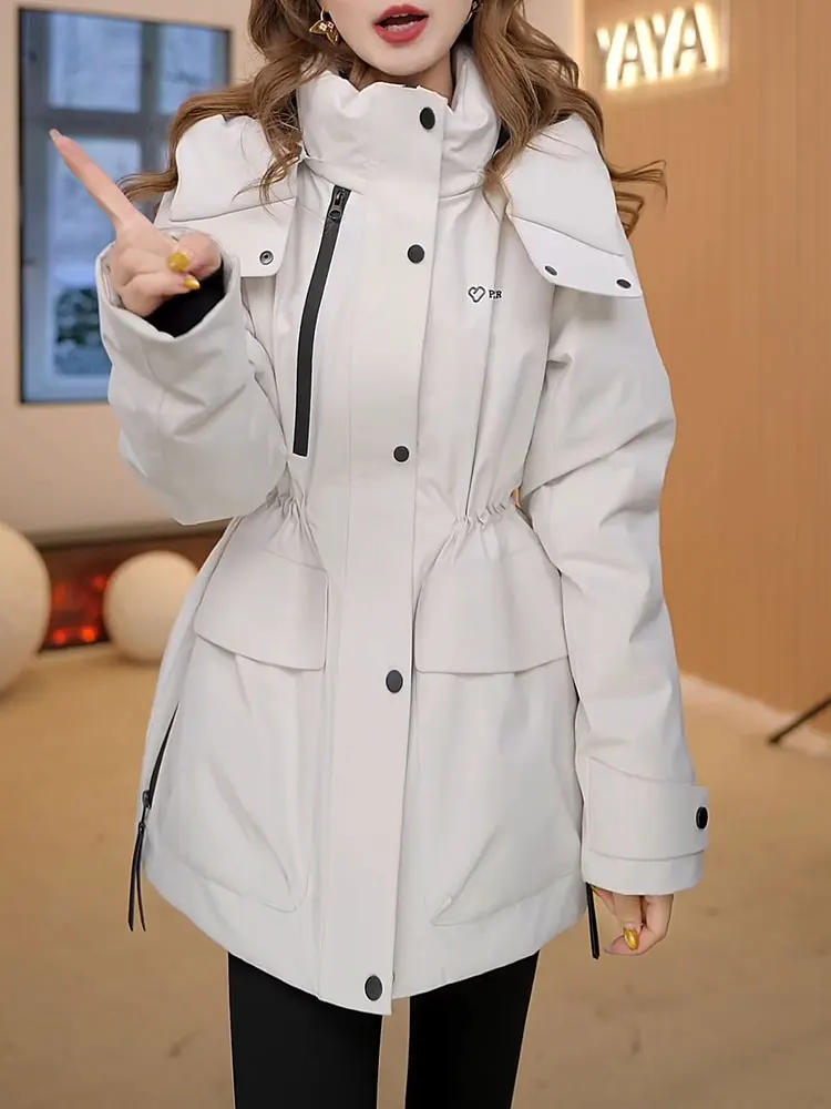 

Slimming down Jaet Women's Winter Faion New Sle Quilted Cotton Coat Bread Clothes Inner Filling Waist-Cinching Design