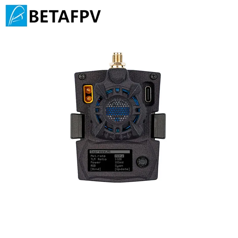 BETAFPV ELRS Micro TX Module 915MHZ 2.4G OLED Screen High Refresh Rate Cooling Fan Micro Module Bay for TBS Mambo FRSKY X9D