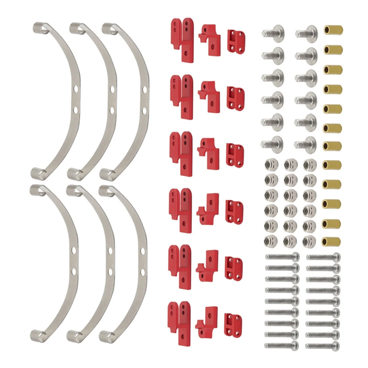 1 Set Leaf Spring Damping Suspension Accessories for 1/16 MN Car B36 B16 Q60 Q63 Q75 Red