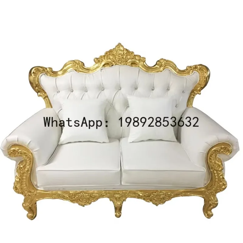 

DSA light luxury high back sofa chair solid wood king chair queen sofa